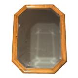 MB - Octagonal Wall Mirror with Wooden Frame
