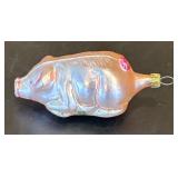 FR - Christopher Radko Pink Pig Glass Ornament