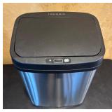 MB - Pair of Insignia 3-Gallon Automatic Stainless Steel Trash Cans