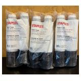 MB - Lot of Staples Paper Cups with Lids Assorted 12oz and 16oz Packs