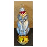 FR - Christopher Radko Prince Elephant Glass Ornament