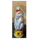 FR - Christopher Radko Prince Elephant Glass Ornament
