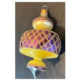 FR - Christopher Radko Spin Top Purple Sputnik Ornament