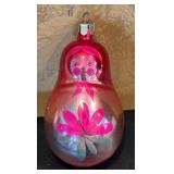 FR - Pair of Russian Doll Glass Ornaments