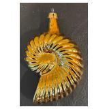 FR - Christopher Radko Nautilus Shell Glass Ornament