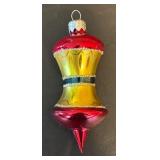 FR - Collection of 5 Gorgeous Glass Christmas Ornaments