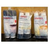 MBC - Lot of New Paper and Plastic Cups Assorted Sizes 12oz 16oz 18oz - Staples and Smart Gourmet