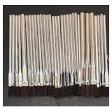 MB - Assorted Lot of Paintbrushes, Detailing Brushes and Mixing Tools