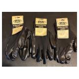 MBC - Set of 7 Rugged Wear Work Gloves - Nitrile Dipped and String Knit