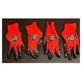 MBC - Six Pairs of GH Heavy Duty Work Gloves Assorted Colors