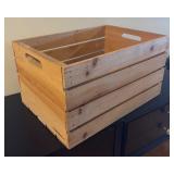 T - Set of 5 Wooden Storage Crates