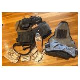 MBC - Lot of Tool Belts, Apron, and New McGuire Nicholas Pliers Holder