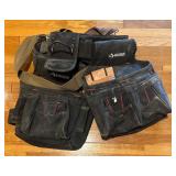 MBC - Lot of Tool Belts, Apron, and New McGuire Nicholas Pliers Holder