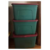 BS - Set of 3 Style Selections Storage Totes with Lids