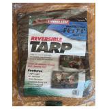 MBC - Lot of 5 Poly Tarps and Brookstone Patio Umbrella Cover