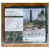 MBC - Lot of 5 Poly Tarps and Brookstone Patio Umbrella Cover