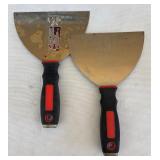 MB - Painting Supplies Lot with New Brushes, Foam Set and Putty Knives