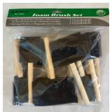MB - Painting Supplies Lot with New Brushes, Foam Set and Putty Knives
