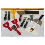 MBC - Collection of Putty Knives and Drywall Knives Assorted Sizes