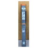 MBC - Kenney Fast Fit Double Curtain Rod Set 36-66 Inch Black with Gold Trim