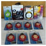 MB - Lot of LED Push Lights, LED Strip Light, Wireless Puck Light and Floodlight Bulb