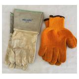 BS - Lot of Work Gloves Assorted New and Used Styles