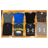 BS - Collection of 8 Assorted Large T-Shirts by Nike, Under Armour, Levi