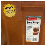 BS - Set of 3 Rubbermaid Cedar Storage Totes