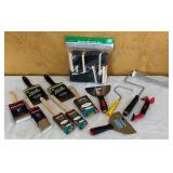 MBC - Collection of Paint Brushes and Painting Supplies