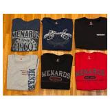 MBC - Set of 6 Menards XL T-Shirts Assorted Designs