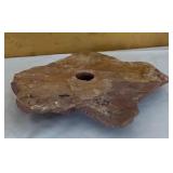 LR - Natural Stone Vase with Floral Frog Insert