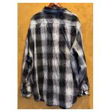 MBC - Girbaud Black and White Plaid Button-Up Shirt Size 4XL