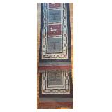 LR - Extra Long Southwestern Wool Runner Rug 181" x 31"