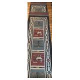 LR - Extra Long Southwestern Wool Runner Rug 181" x 31"