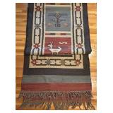 LR - Extra Long Southwestern Wool Runner Rug 181" x 31"