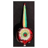 TR - Vintage 11-Inch Glass Reflector Christmas Tree Topper Ornament