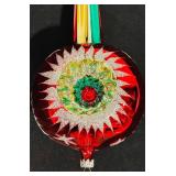 TR - Vintage 11-Inch Glass Reflector Christmas Tree Topper Ornament