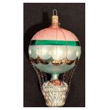 S - Vintage Christopher Radko "Fruit In Balloon" Glass Christmas Ornament