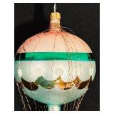 S - Vintage Christopher Radko "Fruit In Balloon" Glass Christmas Ornament