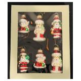 S - Set of 24 Vintage Glass Christmas Ornaments, 3 Inch Assorted Designs