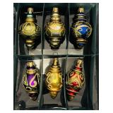 S - Set of 24 Vintage Glass Christmas Ornaments, 3 Inch Assorted Designs