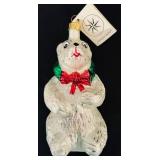 TR - Christopher Radko Glass Polar Bear Ornament with Tag
