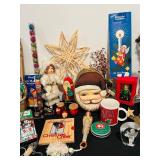 TR - Vintage and Contemporary Christmas Decor Collection with Santa Figures and Tree