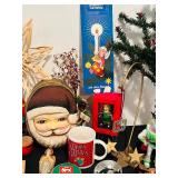 TR - Vintage and Contemporary Christmas Decor Collection with Santa Figures and Tree