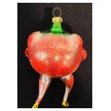 TR - Rare Christopher Radko Tutti Frutti Ornament Strawberry Blown Glass Vintage 1995
