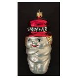 TR - Christopher Radko Mouth-Blown Glass New Year