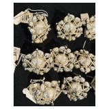 TR - Set of 16 Vintage Style 3-Inch Silver Christmas Ornaments