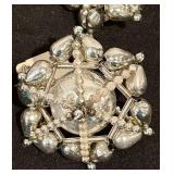 TR - Set of 16 Vintage Style 3-Inch Silver Christmas Ornaments