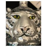 TR - Christopher Radko 3-Inch Glass Tiger Head Ornament with Tag