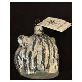 TR - Christopher Radko 3-Inch Glass Tiger Head Ornament with Tag